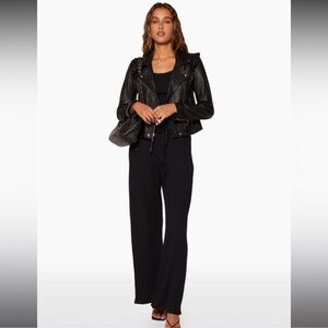 Set Active Lounge Cami Jumpsuit - black waffle